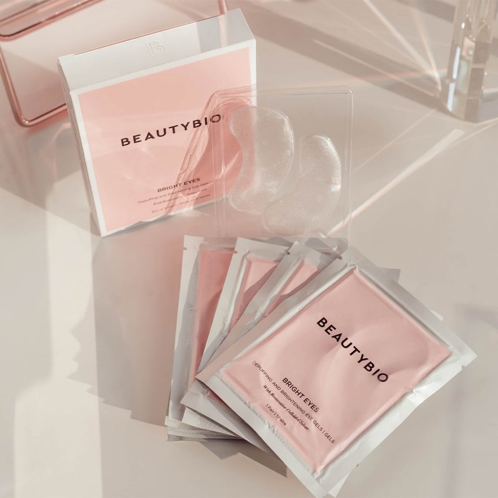 BeautyBio Bright Eyes Cooling, depuffing, and brightening eye Gel Patches New!